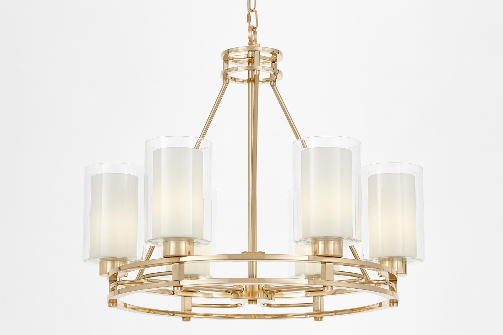 MODERN GOLD PENDANT LAMP MARIETTA W6 - LuminaLux