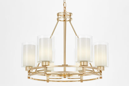 MODERN GOLD PENDANT LAMP MARIETTA W6 - LuminaLux