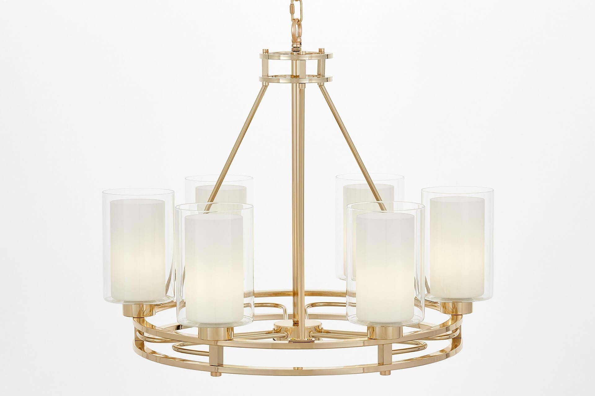 MODERN GOLD PENDANT LAMP MARIETTA W6 - LuminaLux