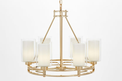 MODERN GOLD PENDANT LAMP MARIETTA W6 - LuminaLux