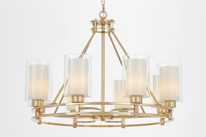 MODERN GOLD PENDANT LAMP MARIETTA W8 - LuminaLux