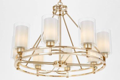 MODERN GOLD PENDANT LAMP MARIETTA W8 - LuminaLux