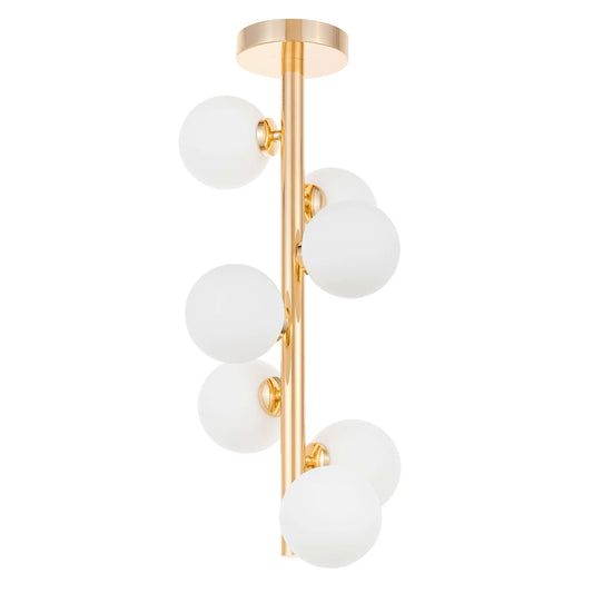 MODERN GOLD PETRICA CEILING LAMP W7 - LuminaLux