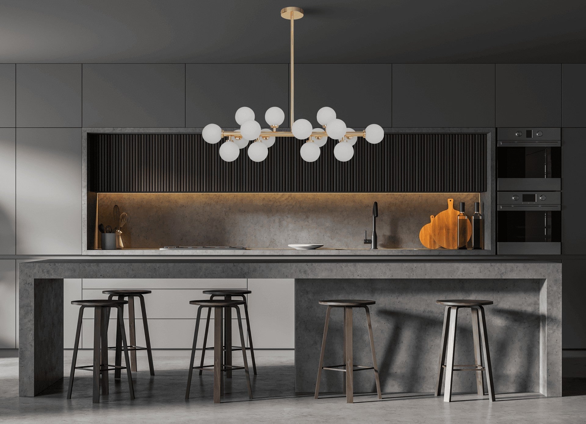 MODERN GOLD PETRICA PENDANT LAMP W16 - LuminaLux