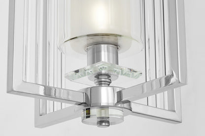MODERN LOFT CHROME PENDANT LAMP MANHATTAN W1 - LuminaLux