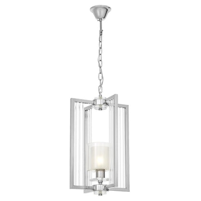 MODERN LOFT CHROME PENDANT LAMP MANHATTAN W1 - LuminaLux