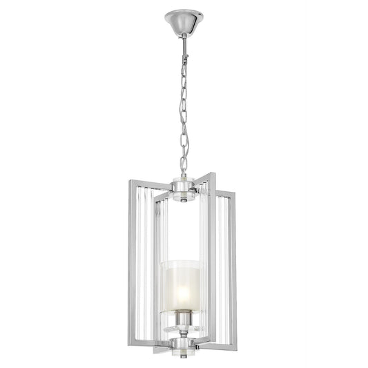 MODERN LOFT CHROME PENDANT LAMP MANHATTAN W1 - LuminaLux