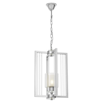 MODERN LOFT CHROME PENDANT LAMP MANHATTAN W1 - LuminaLux