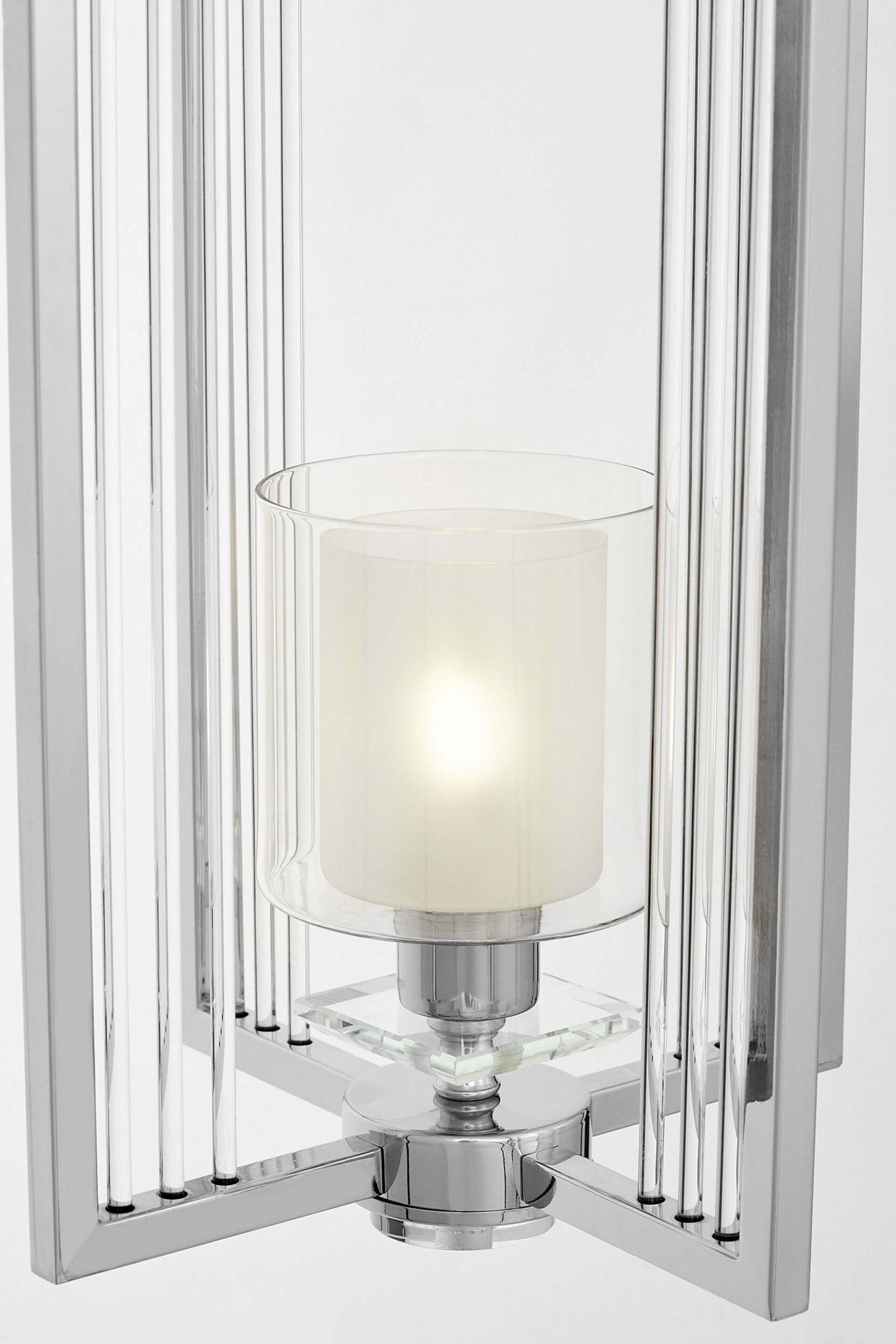 MODERN LOFT CHROME PENDANT LAMP MANHATTAN W1 - LuminaLux