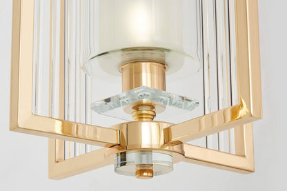 MODERN LOFT GOLD PENDANT LAMP MANHATTAN W1 - LuminaLux