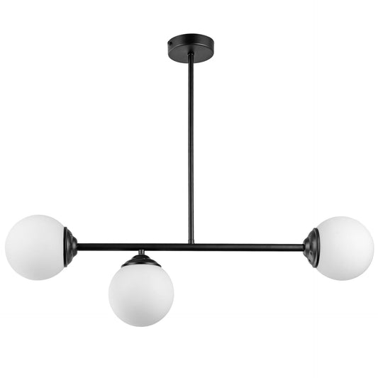 MODERN PENDANT CEILING LAMP BLACK FINO W3 - LuminaLux