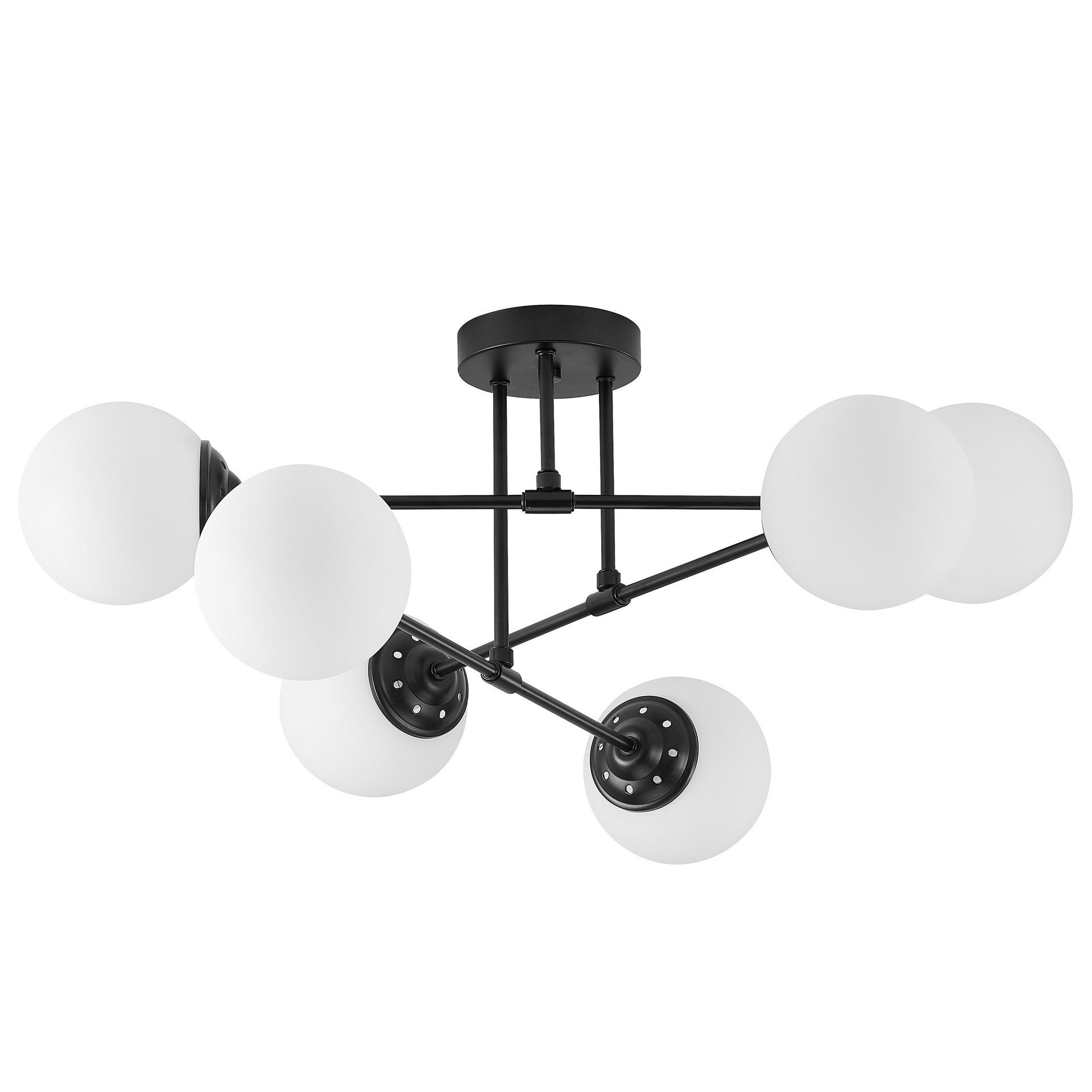 MODERN PENDANT CEILING LAMP BLACK FINO W6 - LuminaLux