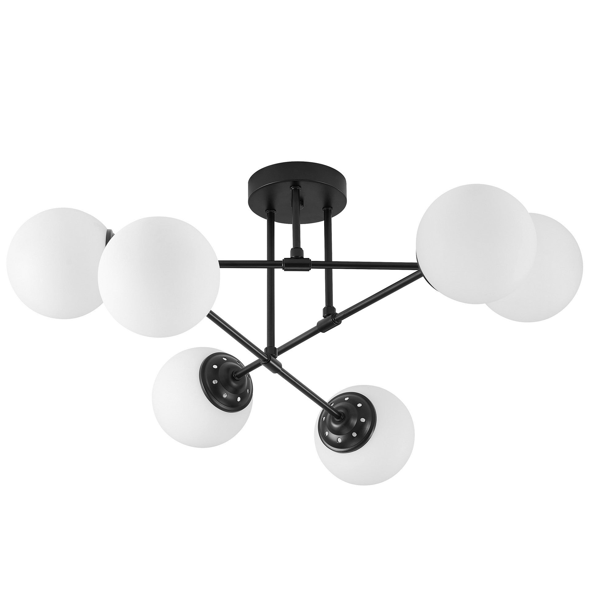 MODERN PENDANT CEILING LAMP BLACK FINO W6 - LuminaLux