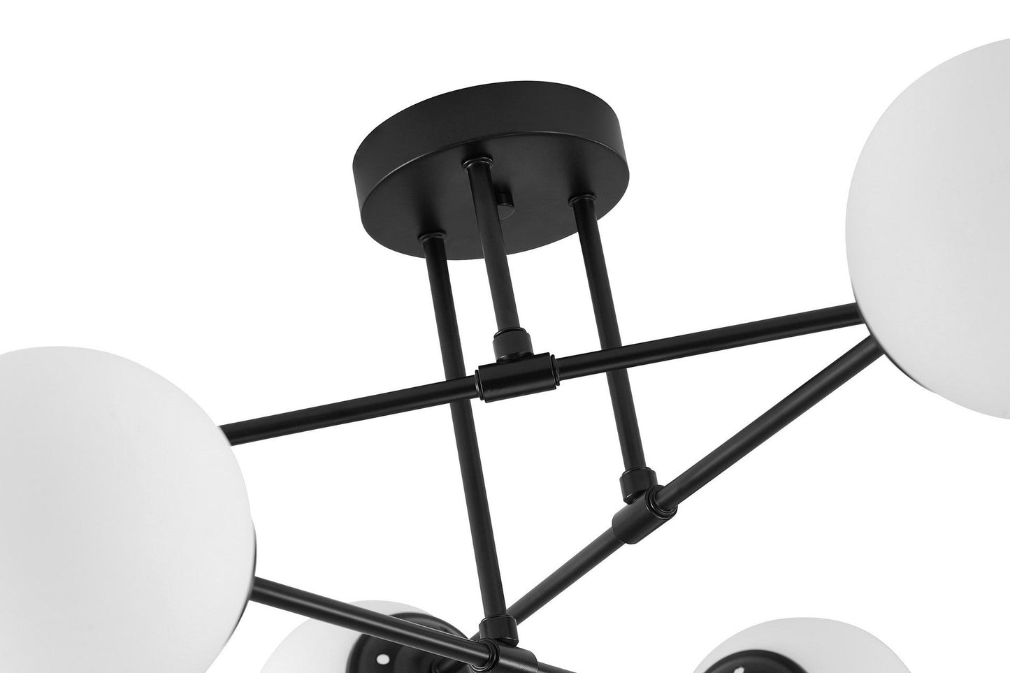 MODERN PENDANT CEILING LAMP BLACK FINO W6 - LuminaLux