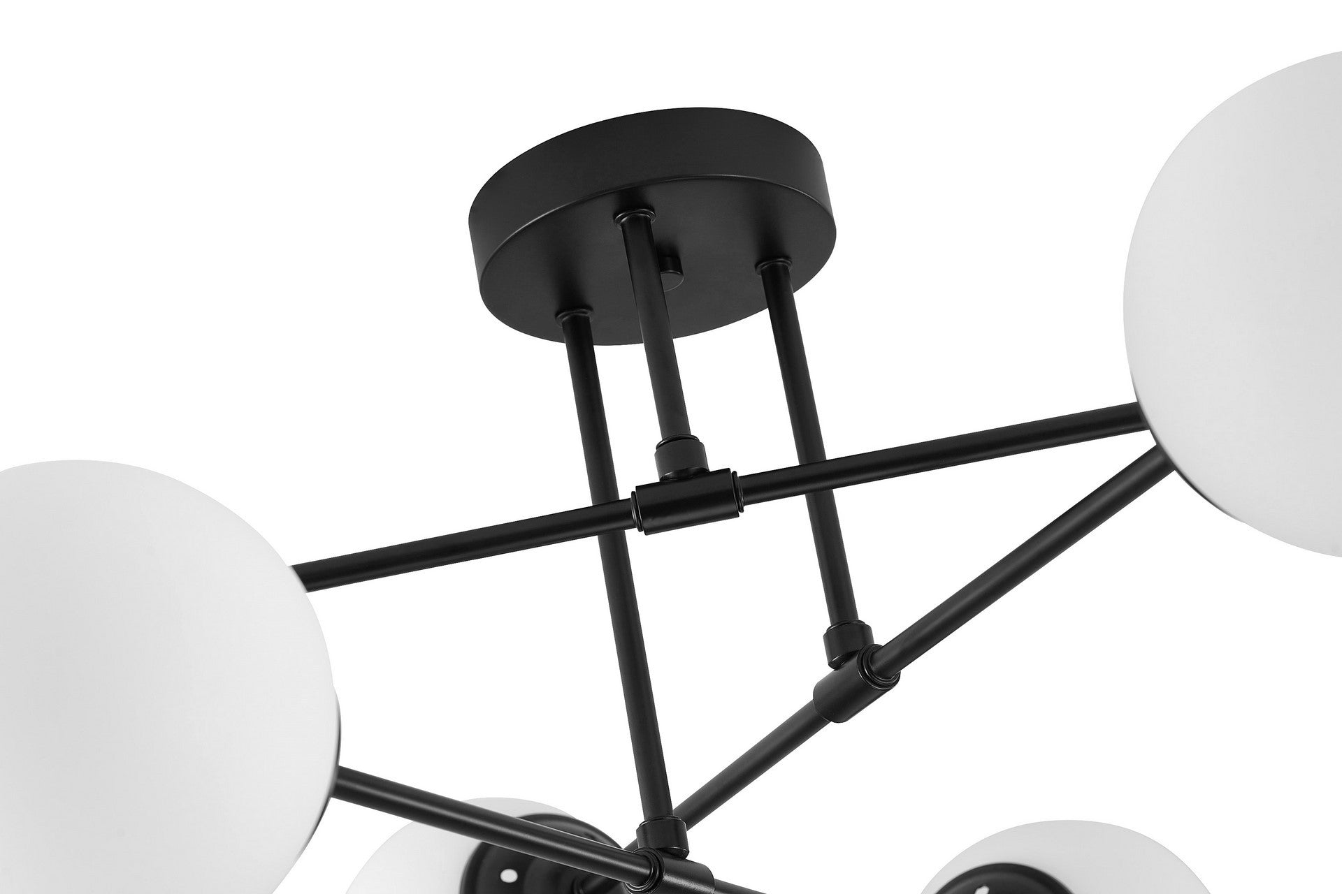 MODERN PENDANT CEILING LAMP BLACK FINO W6 - LuminaLux