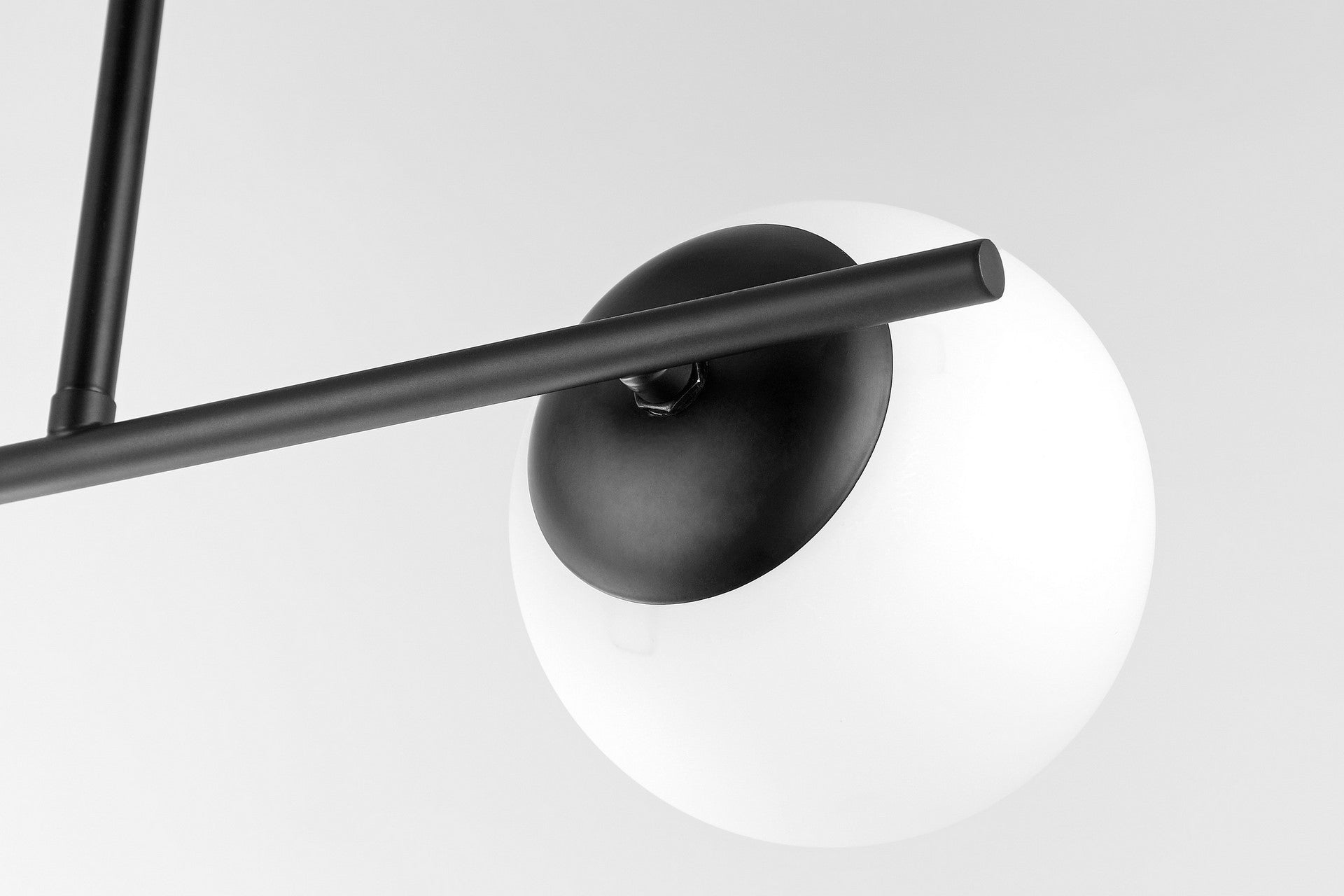MODERN PENDANT CEILING LAMP BLACK LEDO W2 - LuminaLux