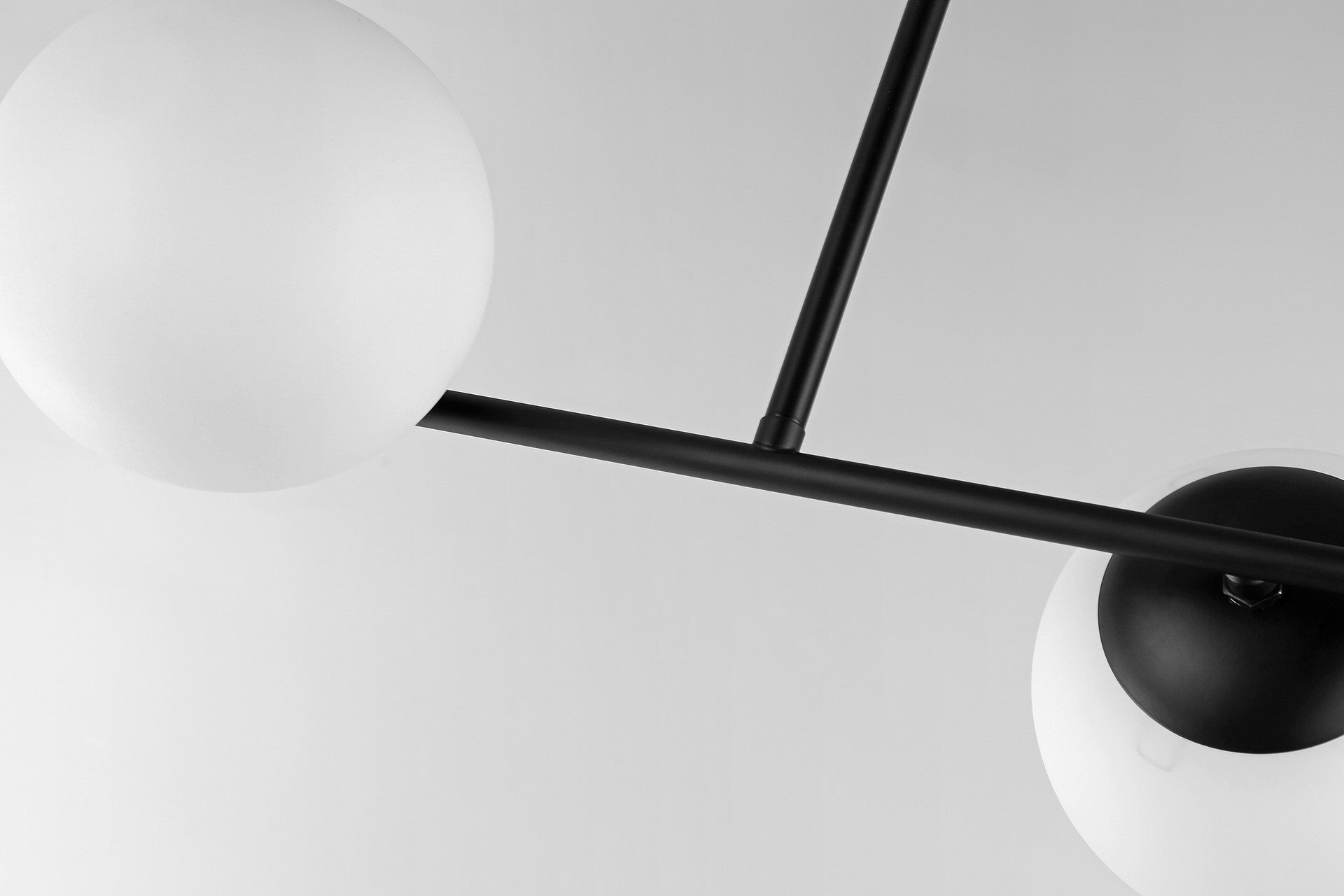 MODERN PENDANT CEILING LAMP BLACK LEDO W2 - LuminaLux