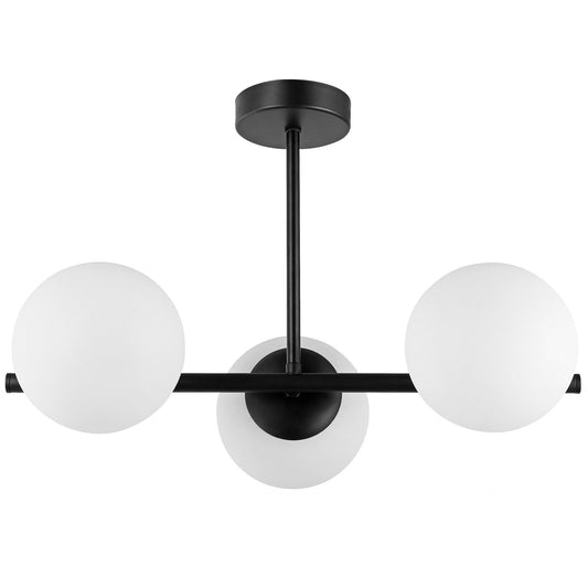 MODERN PENDANT CEILING LAMP BLACK LEDO W3 - LuminaLux