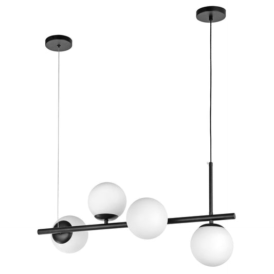 MODERN PENDANT CEILING LAMP BLACK LEDO W4 - LuminaLux