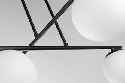 MODERN PENDANT CEILING LAMP BLACK LEDO W4 - LuminaLux