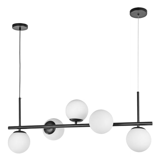 MODERN PENDANT CEILING LAMP BLACK LEDO W5 - LuminaLux