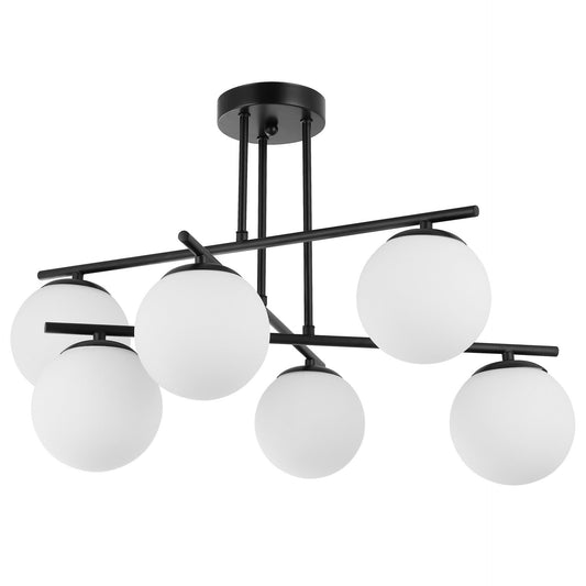 MODERN PENDANT CEILING LAMP BLACK LEDO W6 - LuminaLux