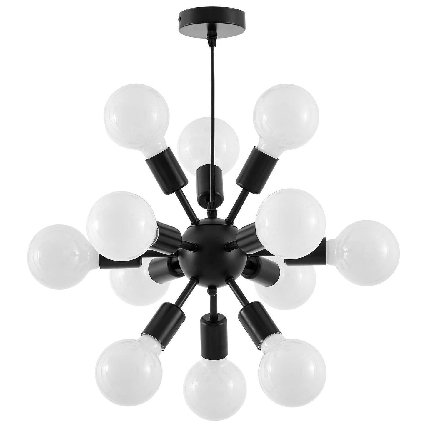 MODERN PENDANT CEILING LAMP BLACK NOVA W12 - LuminaLux