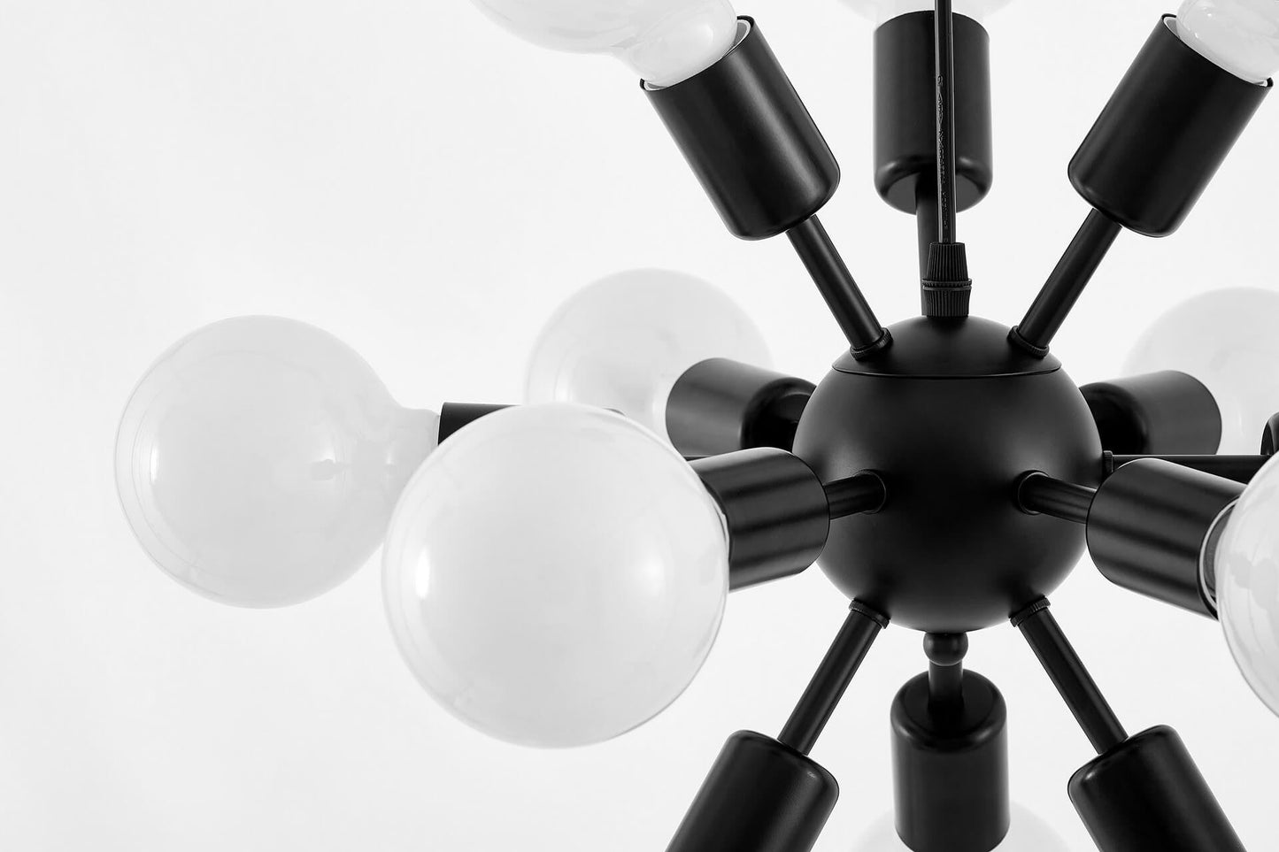 MODERN PENDANT CEILING LAMP BLACK NOVA W12 - LuminaLux