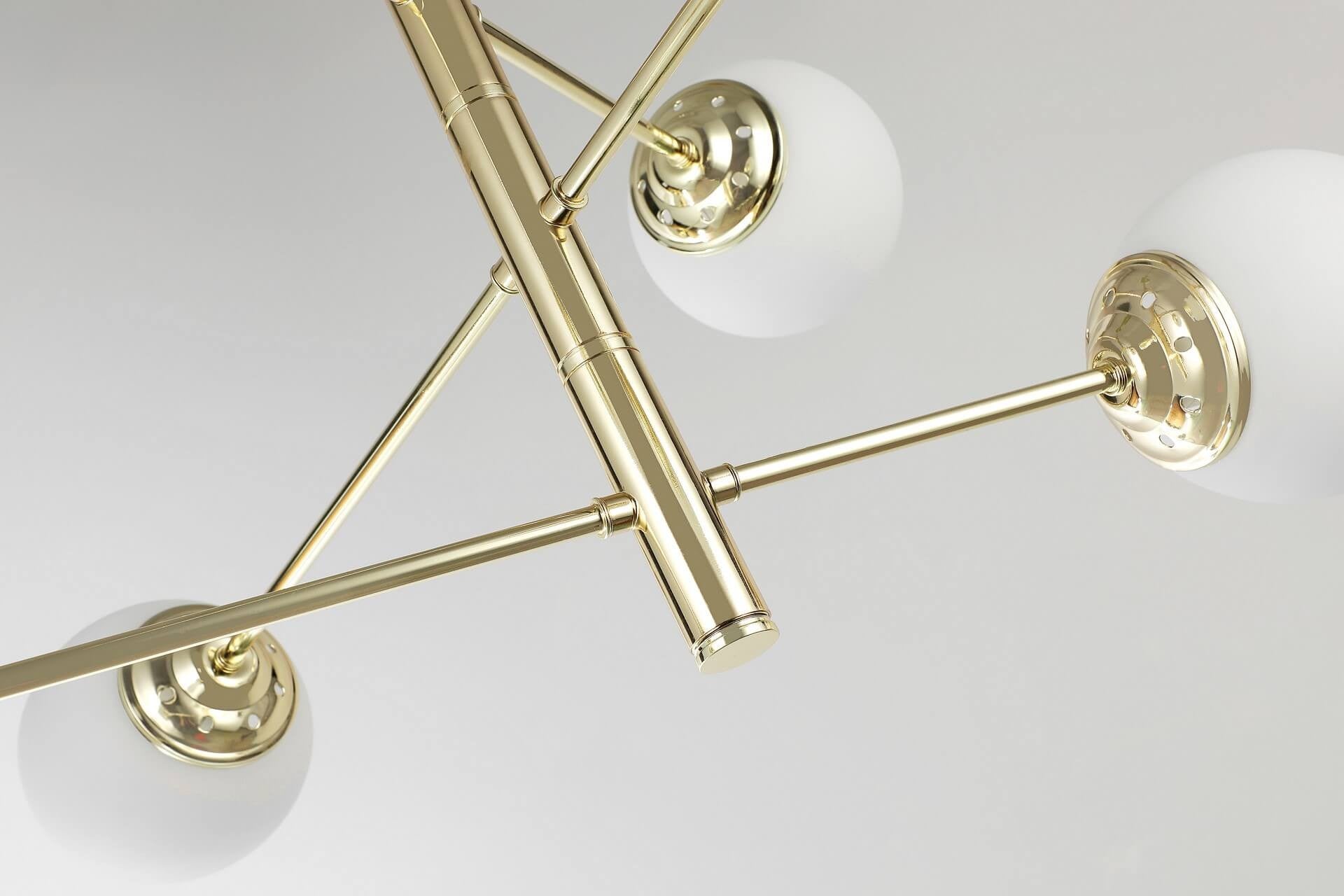 MODERN PENDANT CEILING LAMP CLASSIC GOLD FINO PRO W6 - LuminaLux