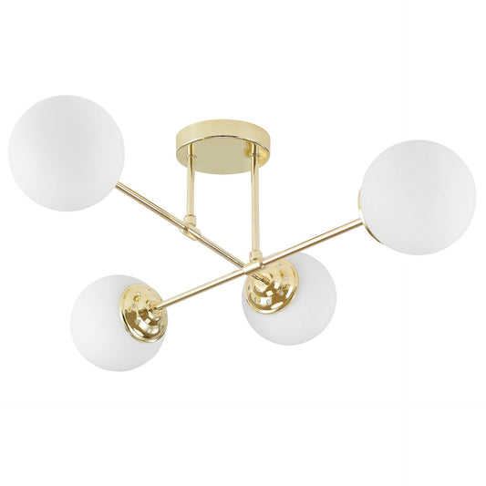 MODERN PENDANT CEILING LAMP CLASSIC GOLD FINO W4 - LuminaLux