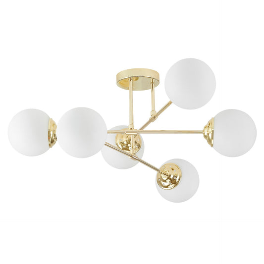 MODERN PENDANT CEILING LAMP CLASSIC GOLD FINO W6 - LuminaLux