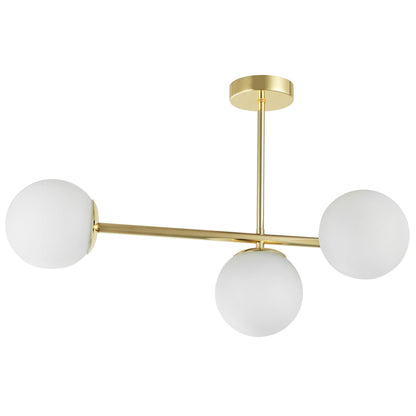 MODERN PENDANT CEILING LAMP CLASSIC GOLD LEDO W3 LONG - LuminaLux