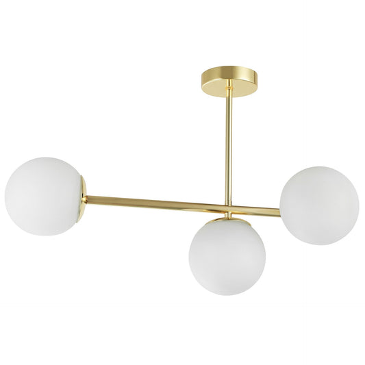 MODERN PENDANT CEILING LAMP CLASSIC GOLD LEDO W3 LONG - LuminaLux