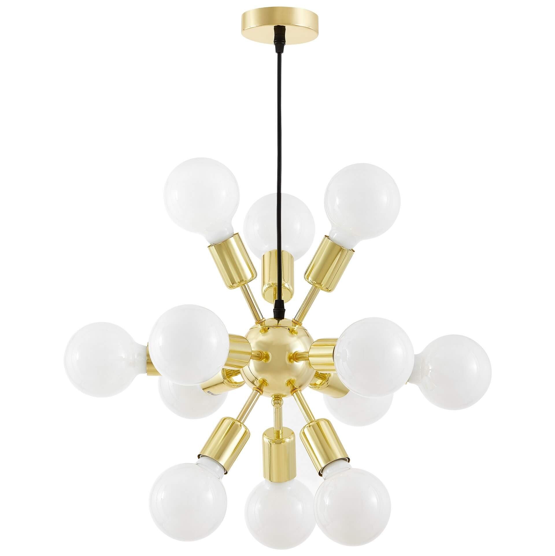 MODERN PENDANT CEILING LAMP CLASSIC GOLD NOVA W12 - LuminaLux