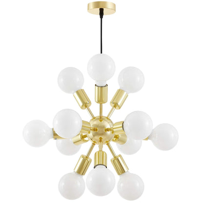 MODERN PENDANT CEILING LAMP CLASSIC GOLD NOVA W12 - LuminaLux