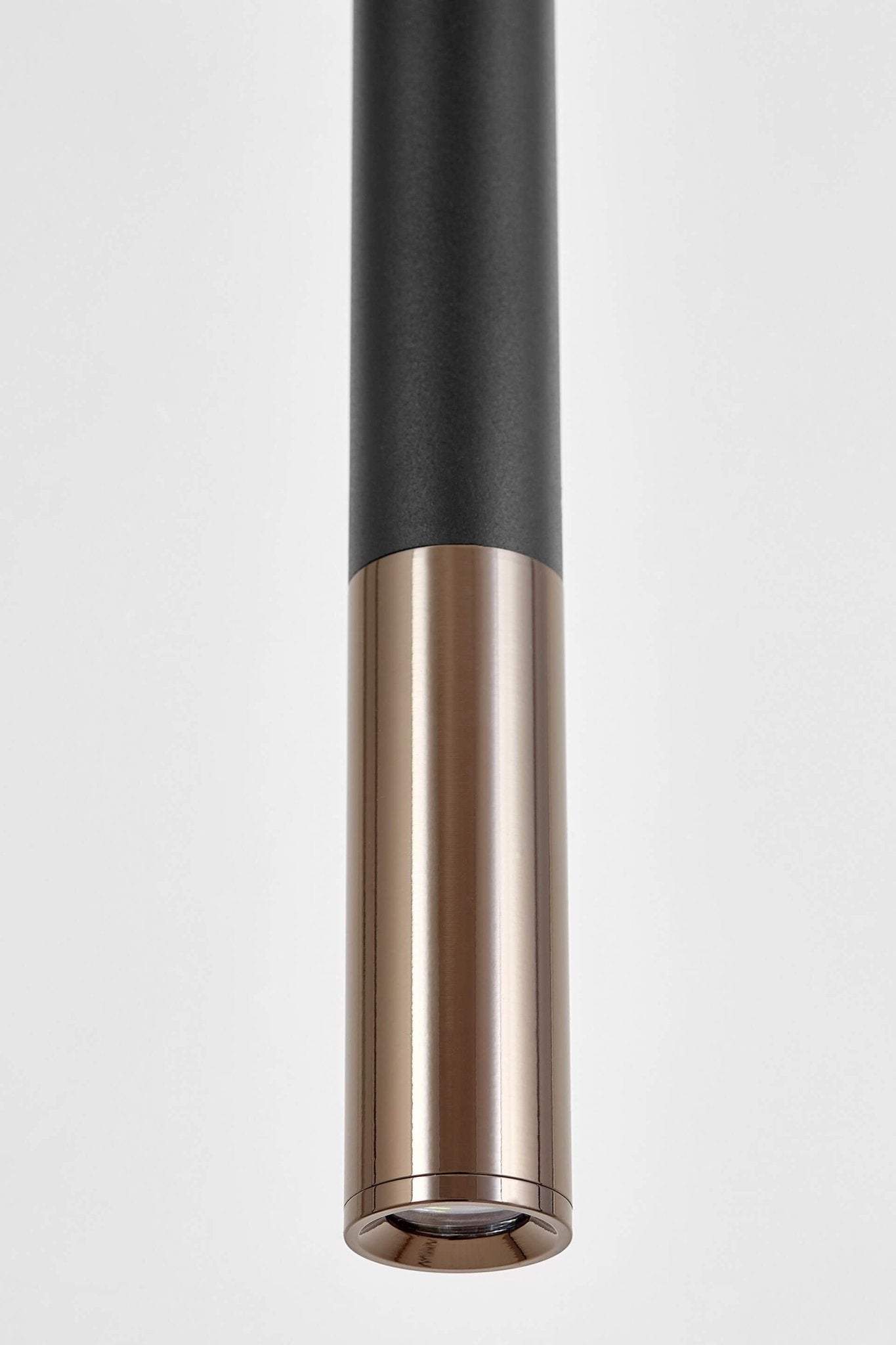 MODERN PENDANT LAMP BLACK AND GRAPHITE TUBE SLIM W1 - LuminaLux