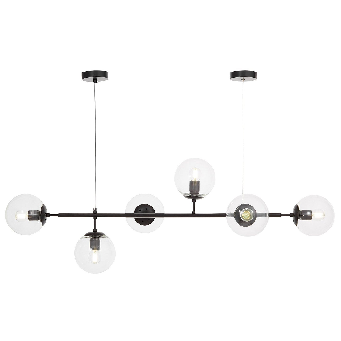 MODERN PENDANT LAMP BLACK CEREDO W6 - LuminaLux