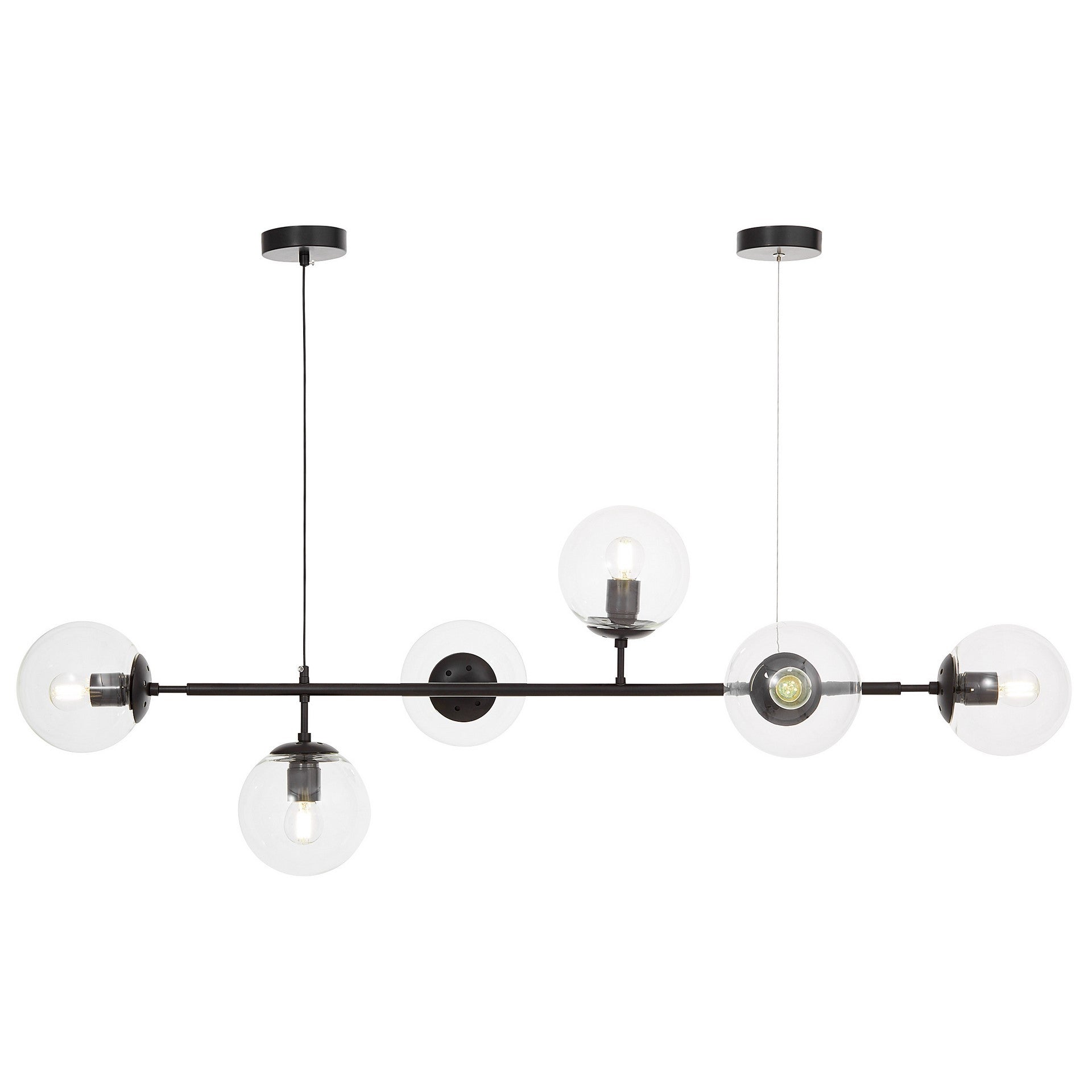 MODERN PENDANT LAMP BLACK CEREDO W6 - LuminaLux