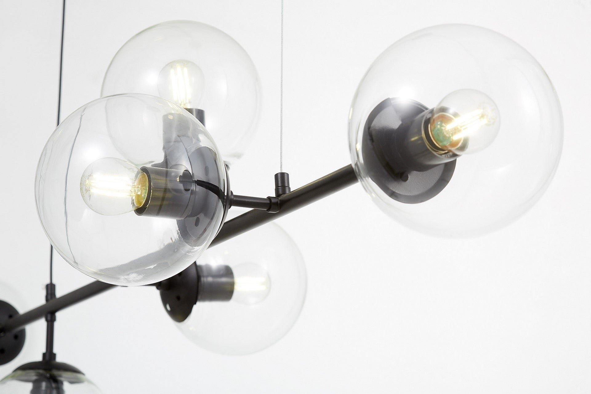 MODERN PENDANT LAMP BLACK CEREDO W6 - LuminaLux