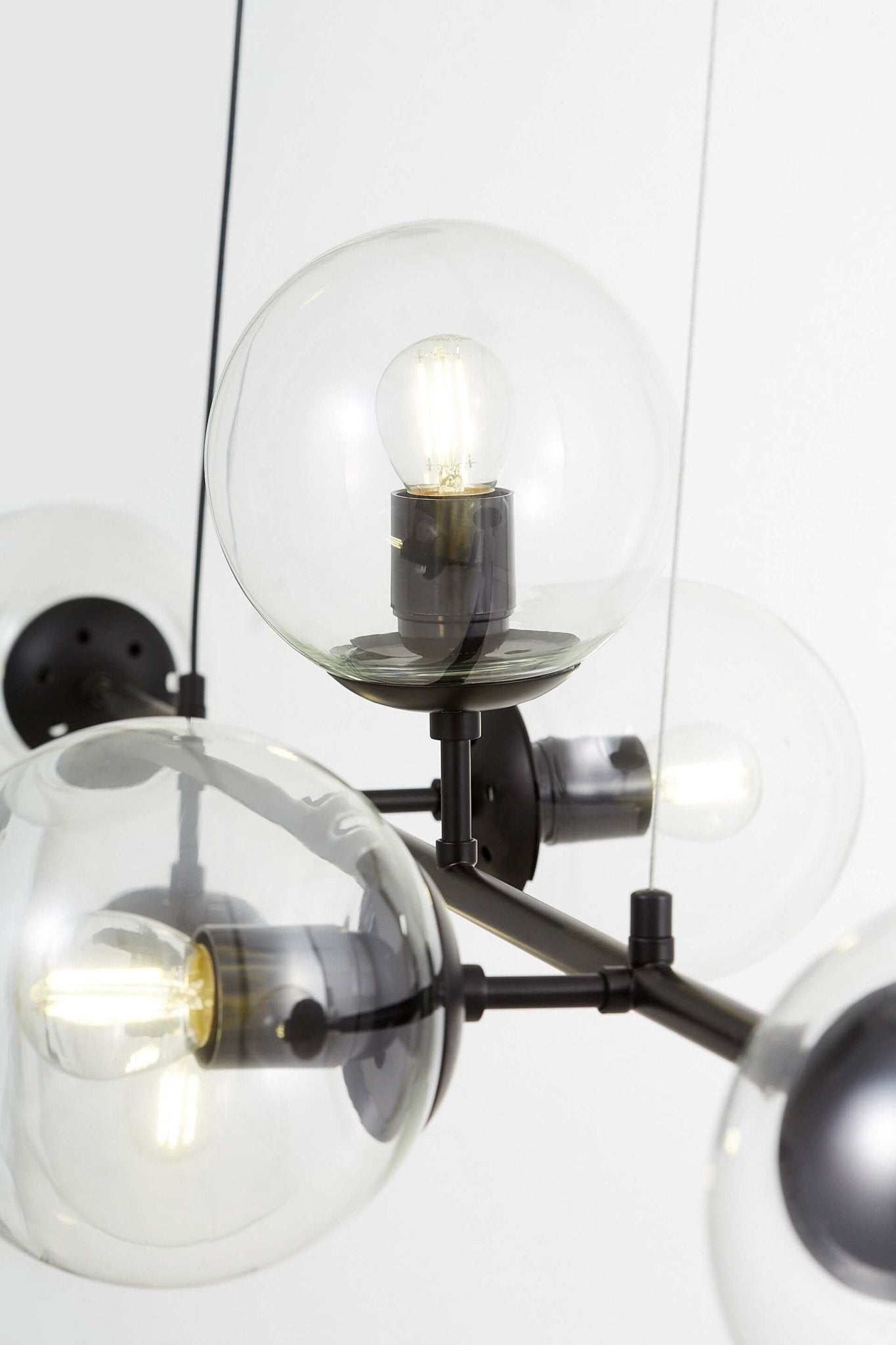 MODERN PENDANT LAMP BLACK CEREDO W6 - LuminaLux