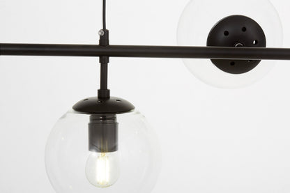 MODERN PENDANT LAMP BLACK CEREDO W6 - LuminaLux