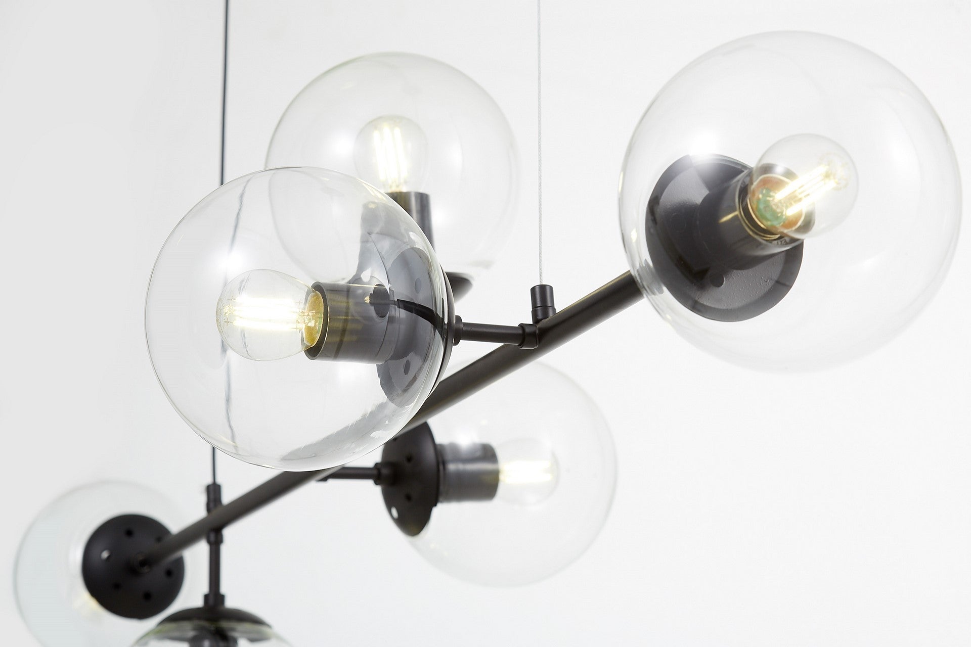 MODERN PENDANT LAMP BLACK CEREDO W6 - LuminaLux