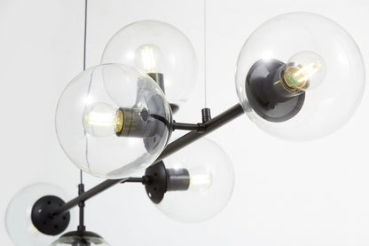 MODERN PENDANT LAMP BLACK CEREDO W6 - LuminaLux