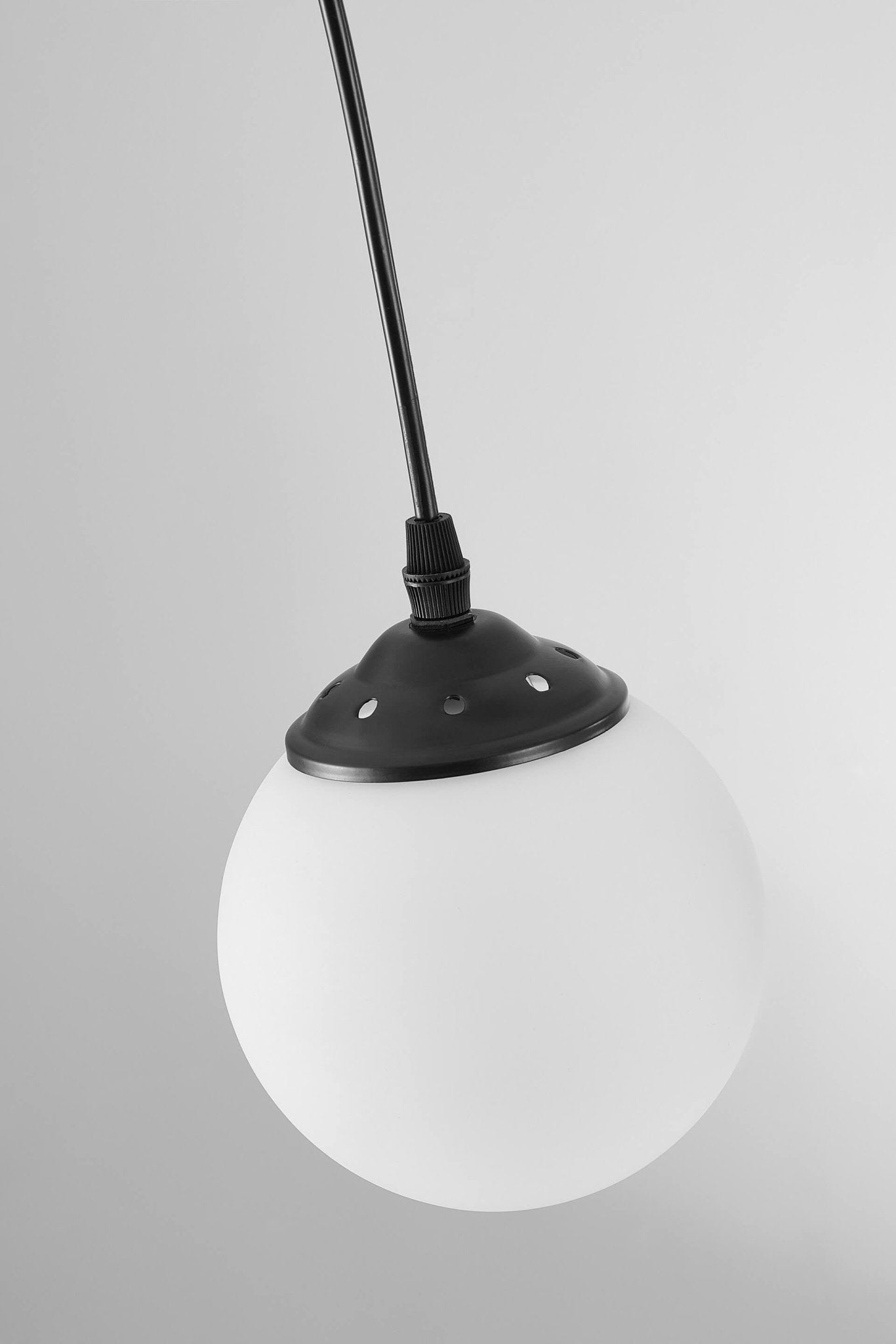 MODERN PENDANT LAMP BLACK FINO W1 - LuminaLux