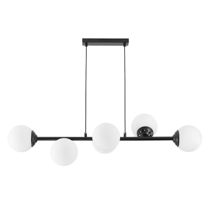 MODERN PENDANT LAMP BLACK FINO W6 - LuminaLux