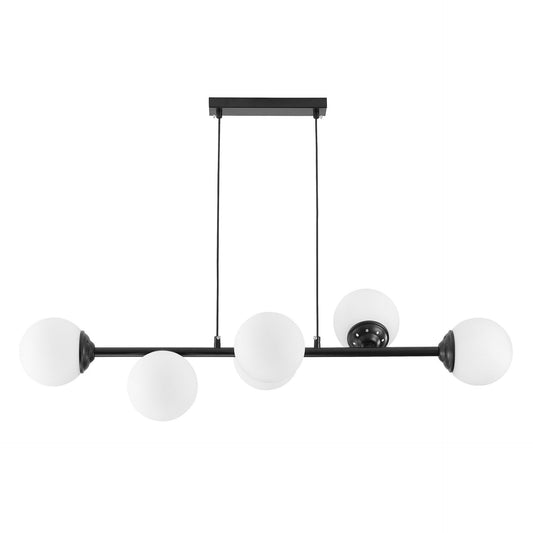 MODERN PENDANT LAMP BLACK FINO W6 - LuminaLux