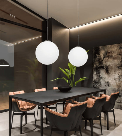 MODERN PENDANT LAMP BLACK FREDICA D30 - LuminaLux