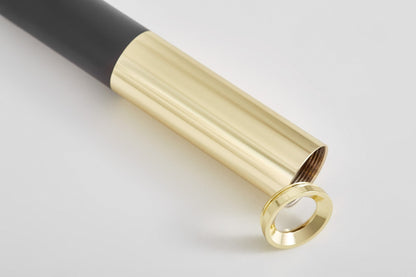 MODERN PENDANT LAMP BLACK - GOLD TUBE SLIM W1 - LuminaLux