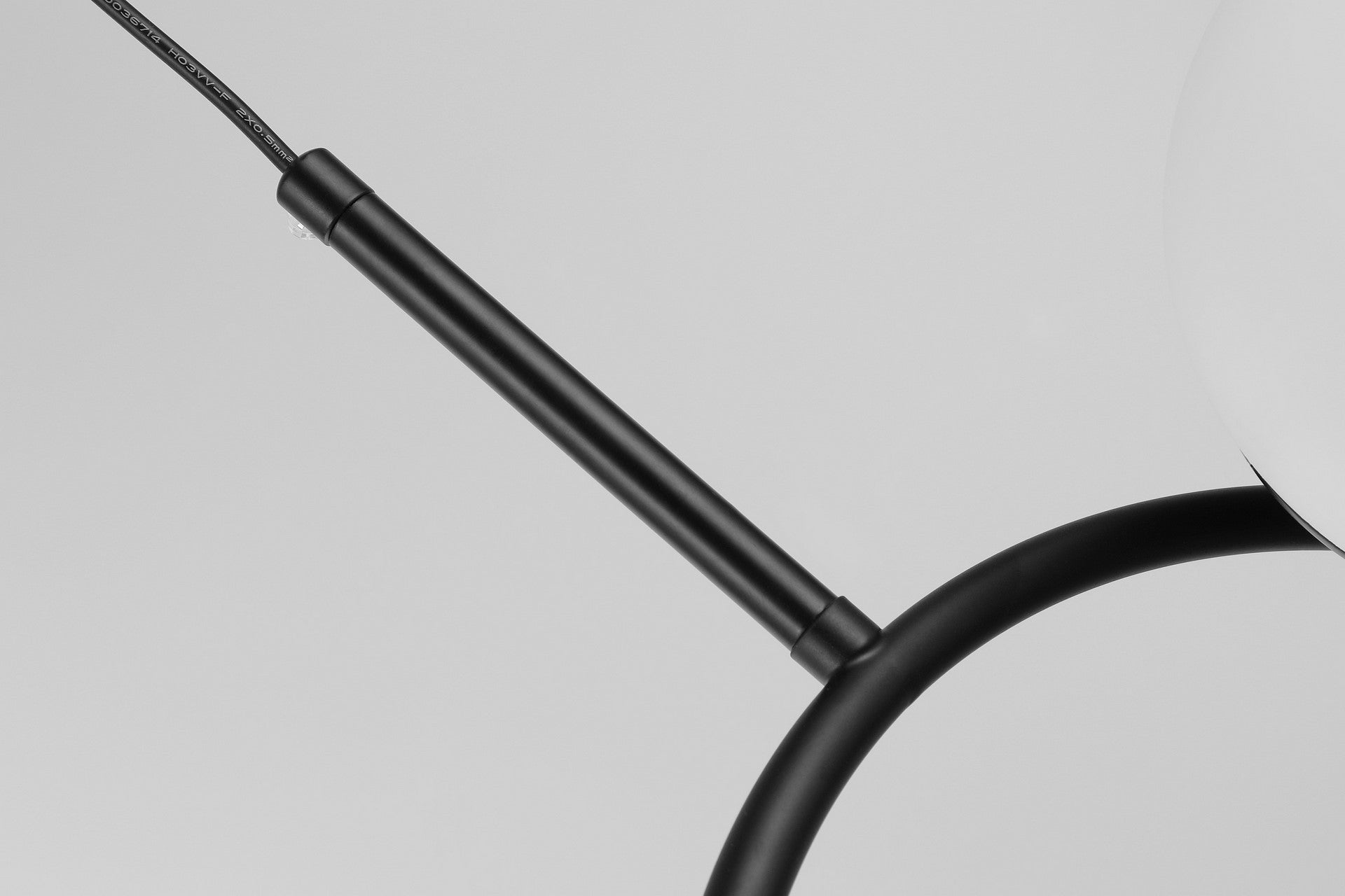MODERN PENDANT LAMP BLACK LEDO W2 - LuminaLux