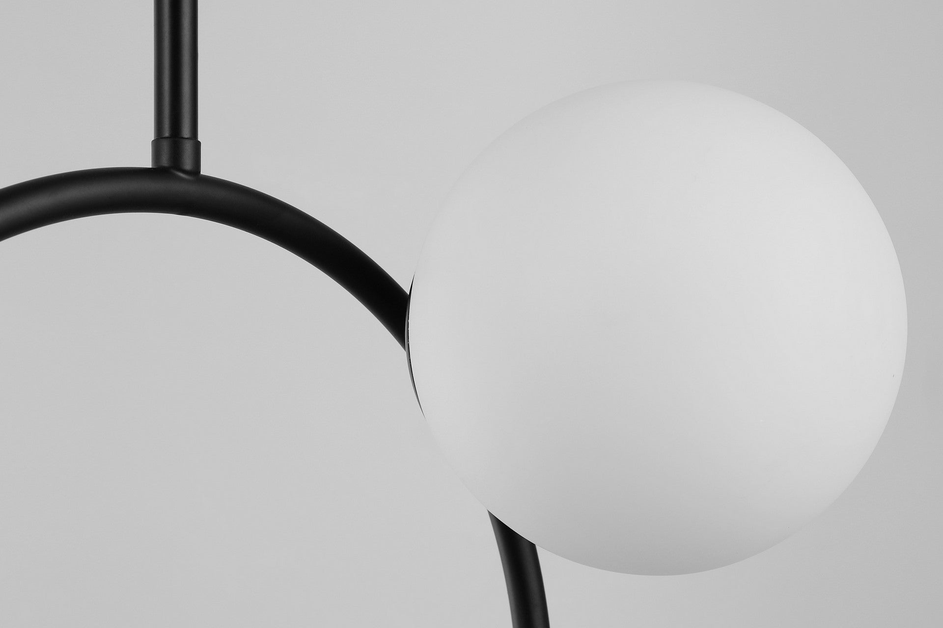 MODERN PENDANT LAMP BLACK LEDO W2 - LuminaLux